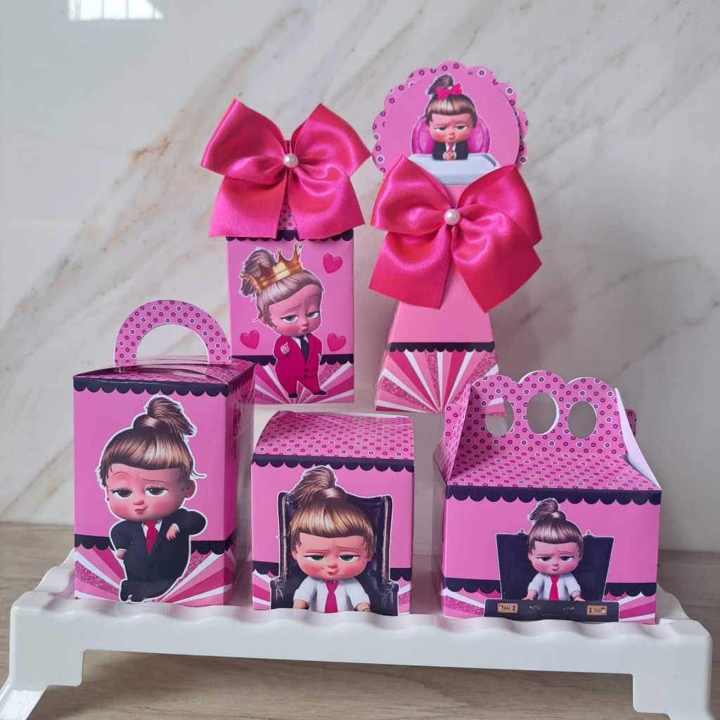 Kit Festa Poderosa Chefinha Loira Caixinhas Personalizadas Lembrancinhas para Festa