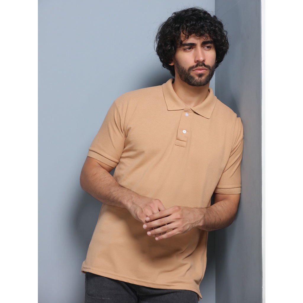 Camisa Gola Polo Masculina (P M G GG ) Camiseta de Algodão  piquet Roupas casuais de escritório em Oferta na Shopee