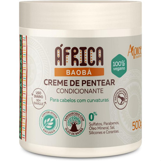 Apice Apse Creme de Pentear África Baobá Hidratação Proteção Térmica Cacheados Crespos Ondulados em Oferta na Shopee