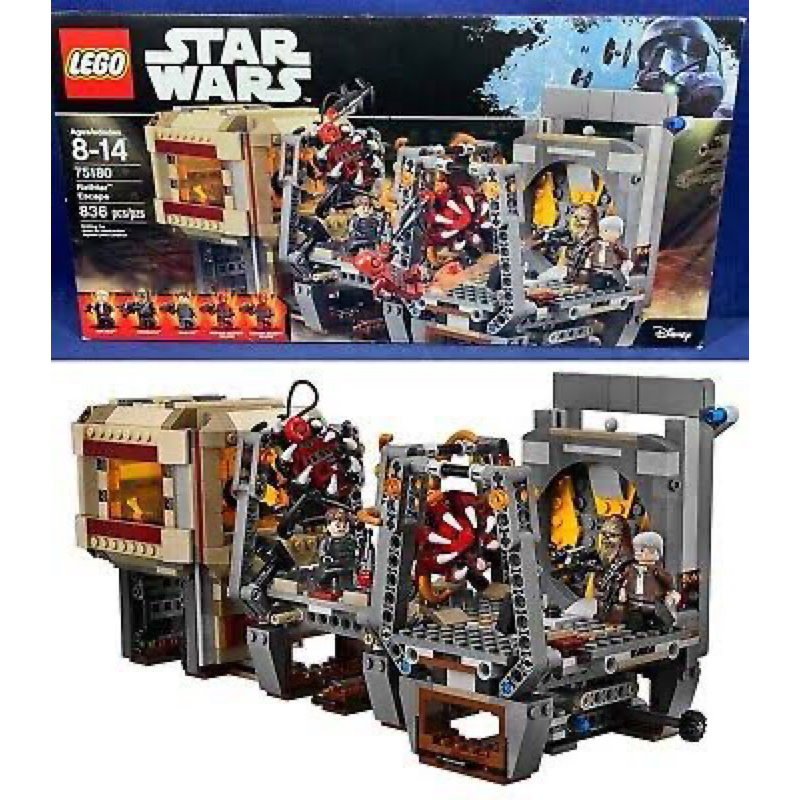 Lego Star Wars 75180 Rathtar Escape (semi-novo 2017) 836pcs novas Lego ordinal na caixa
