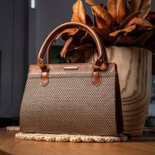 Bolsa Feminina Média Satchel Elegante Tote em Oferta na Shopee