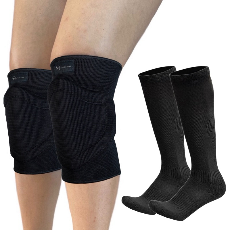 Kit Joelheira Seleção E Meião Vôlei Goleiro Futsal Adulto - Infantil em Oferta na Shopee