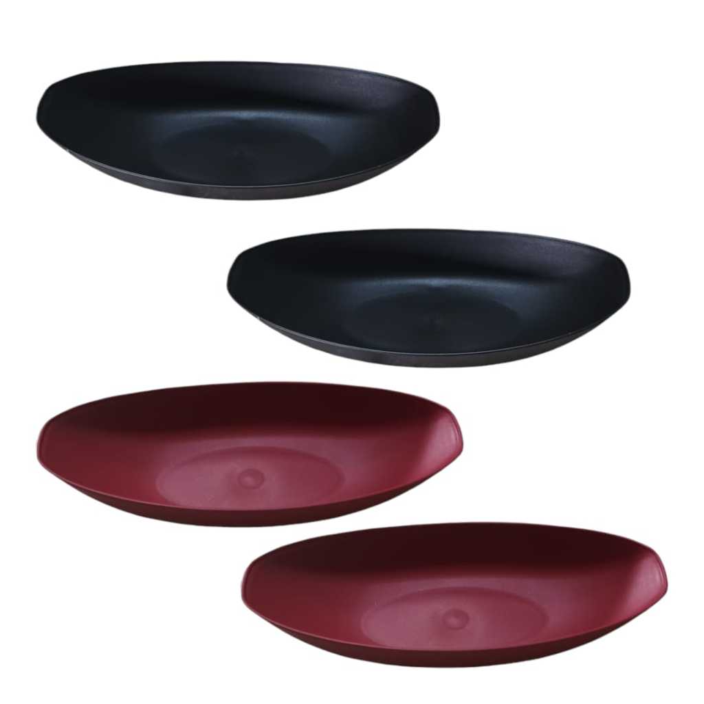 Kit  petisqueira  barca/oriental preta , vermelha de plástico 6 ,10 ,12,15 ou 20 unidades