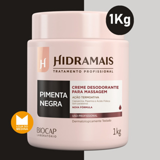 Creme Massagem Pimenta Negra - Hidramais > em Oferta na Shopee