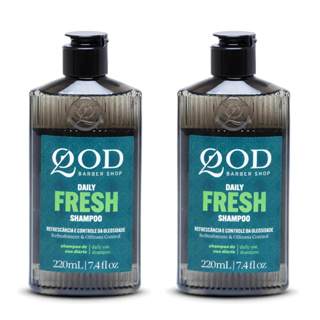 Shampoo Qod Barber Shop The Daily Fresh 220ml - Oleosos 2 Un em Oferta na Shopee