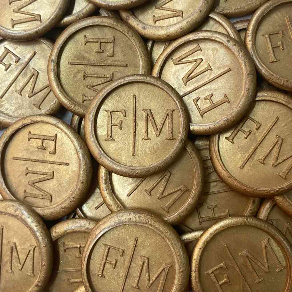 Lacre de Cera Ouro Velho - Modelo Personalizado em Oferta na Shopee