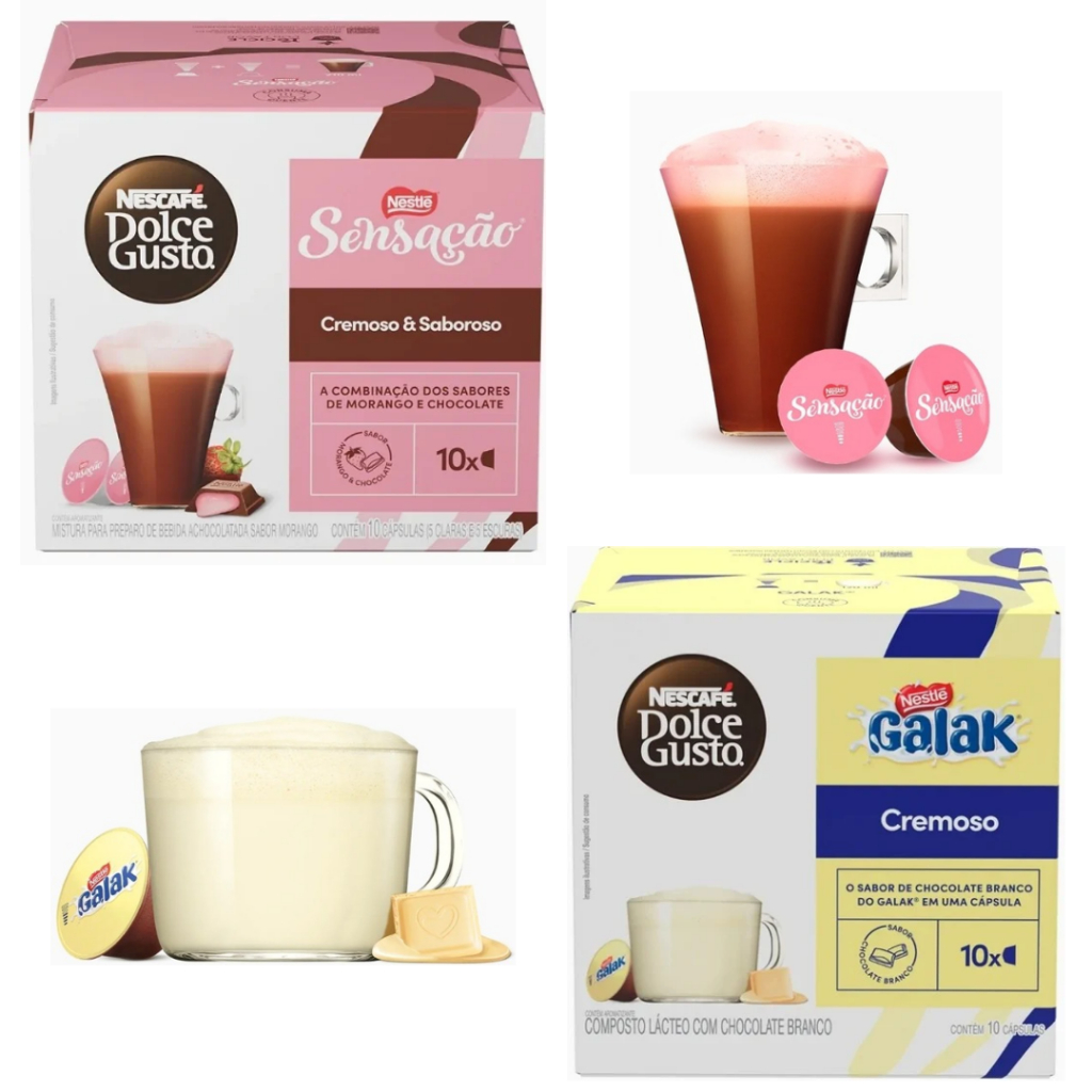 Dolce Gusto SENSAÇÃO GALAK 20 Cápsulas de Café Nescafé® Dolce Gusto® em Oferta na Shopee