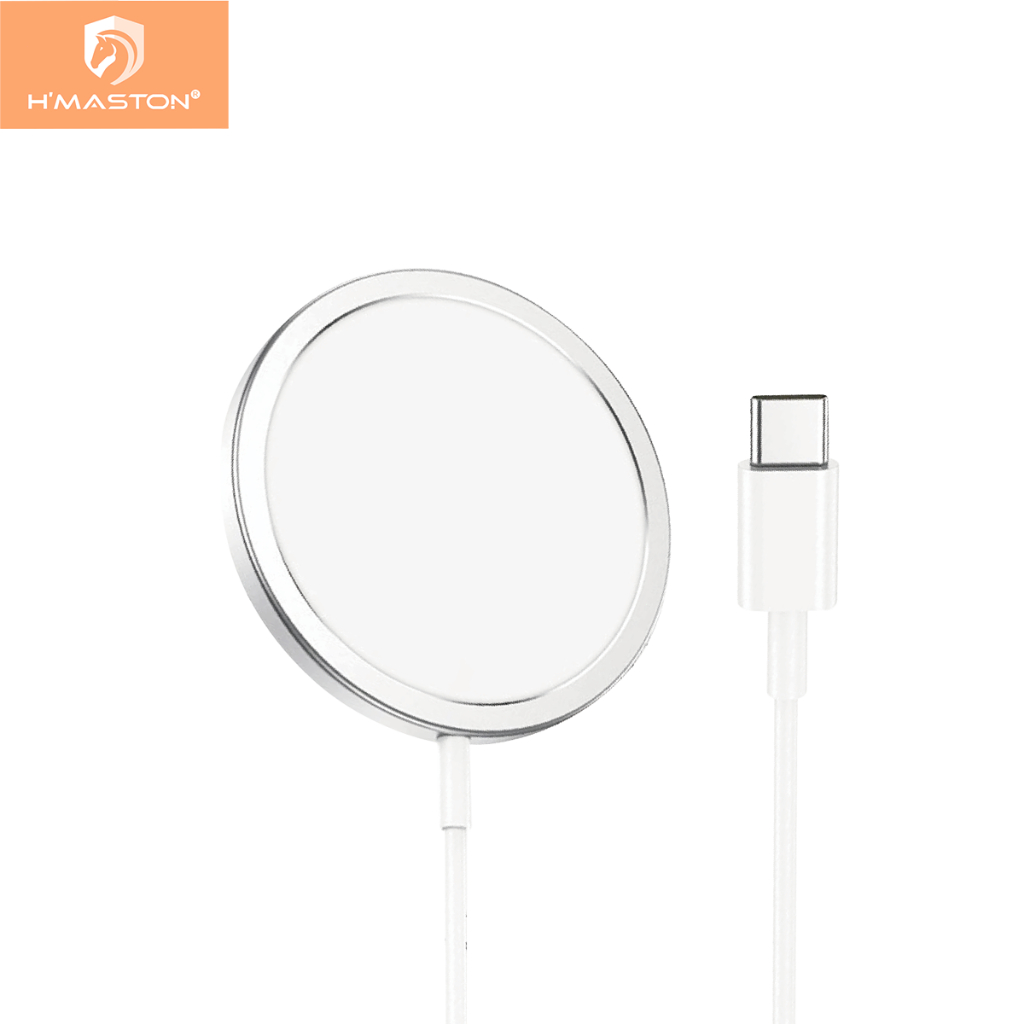 H'maston YD-11 Carregador Sem Fio Magnético 20w Tipo C Magsafe Tipo C De Carregamento Rápido Redondo - Mobile & Gadgets