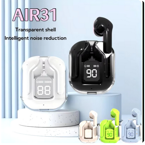 TWS T6 Bluetooth 5.0 Fones De Ouvido Com Display LED, Fones De Ouvido Com Redução De Ruído, Fones De Ouvido Com Microfo