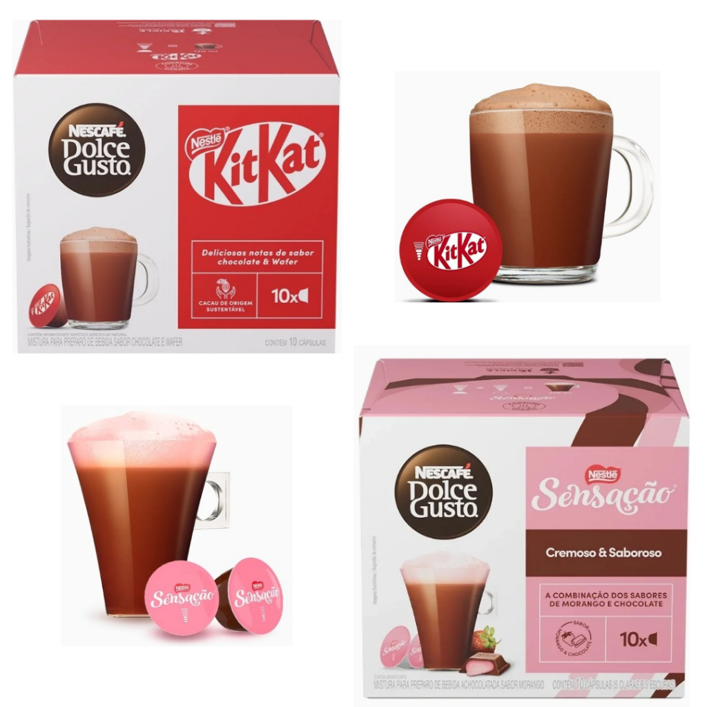 Dolce Gusto KIT KAT SENSAÇÃO 20 Cápsulas de Café Nescafé® Dolce Gusto®