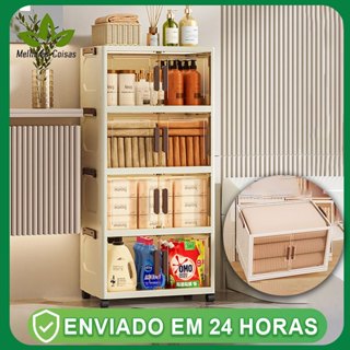 Prateleira Armário Nicho Organizador Estante Escritório Casa Vertical Leve Plastico 5 Compartimentos em Oferta na Shopee
