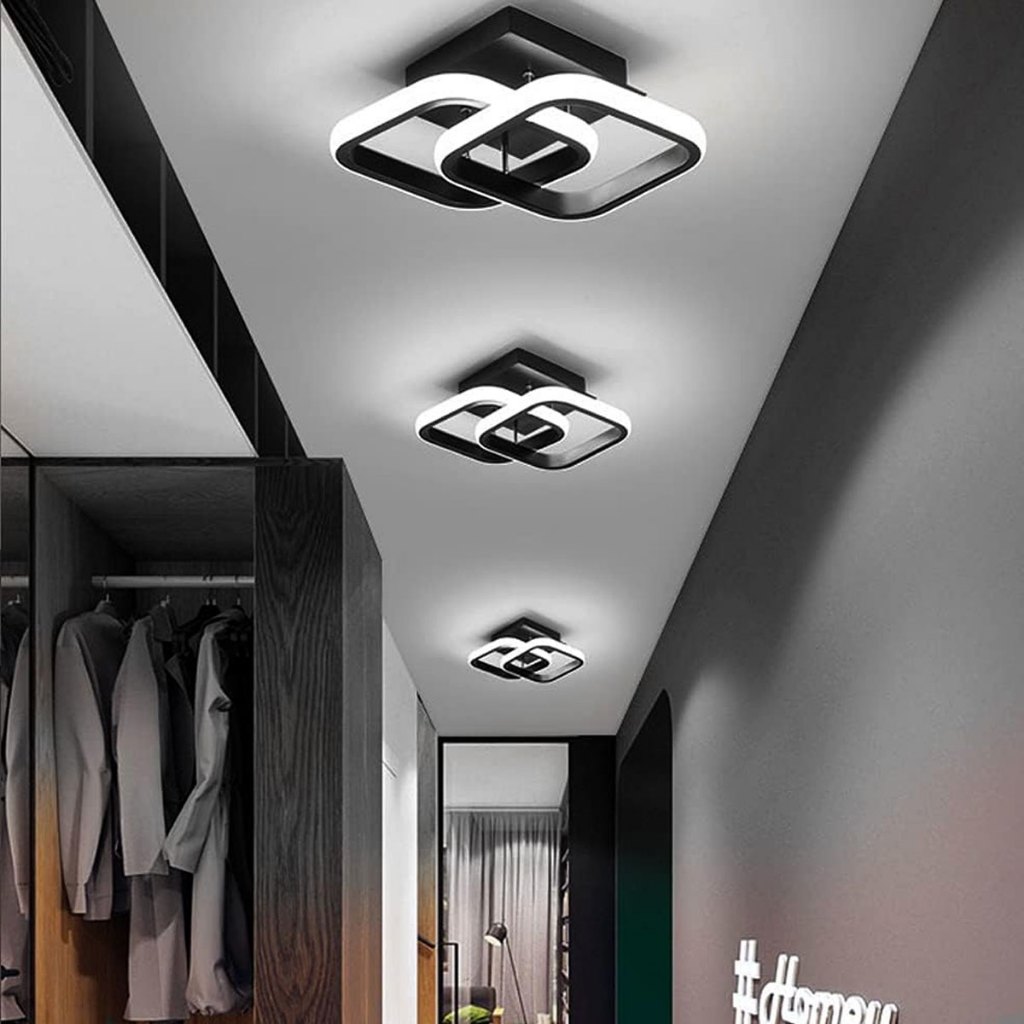 Luminaria teto moderna plafon led 3 em 1 lustre para quarto, sala, escritorio, corredor, cozinha