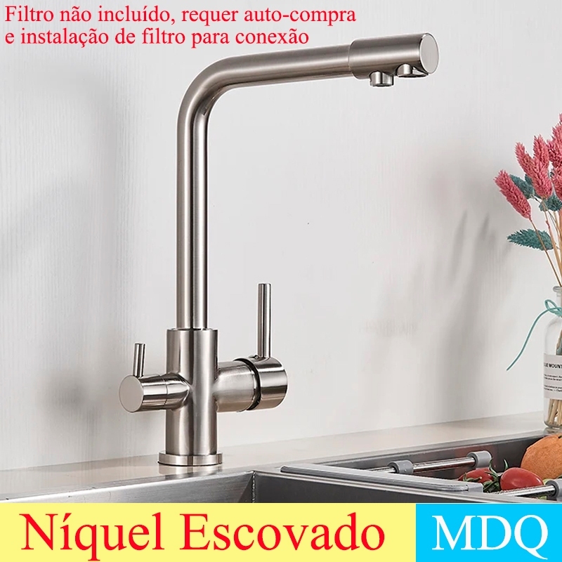 Torneira Para Pia De Cozinha Filtrada Torneira Purificador De Água Da Torneira De Água Misturador De Purificação em Oferta na Shopee
