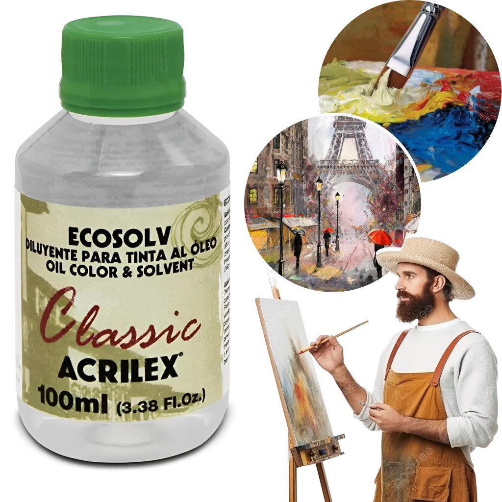 Ecosolv Diluente P/ Tinta À Óleo 100ml Sem Cheiro - Acrilex