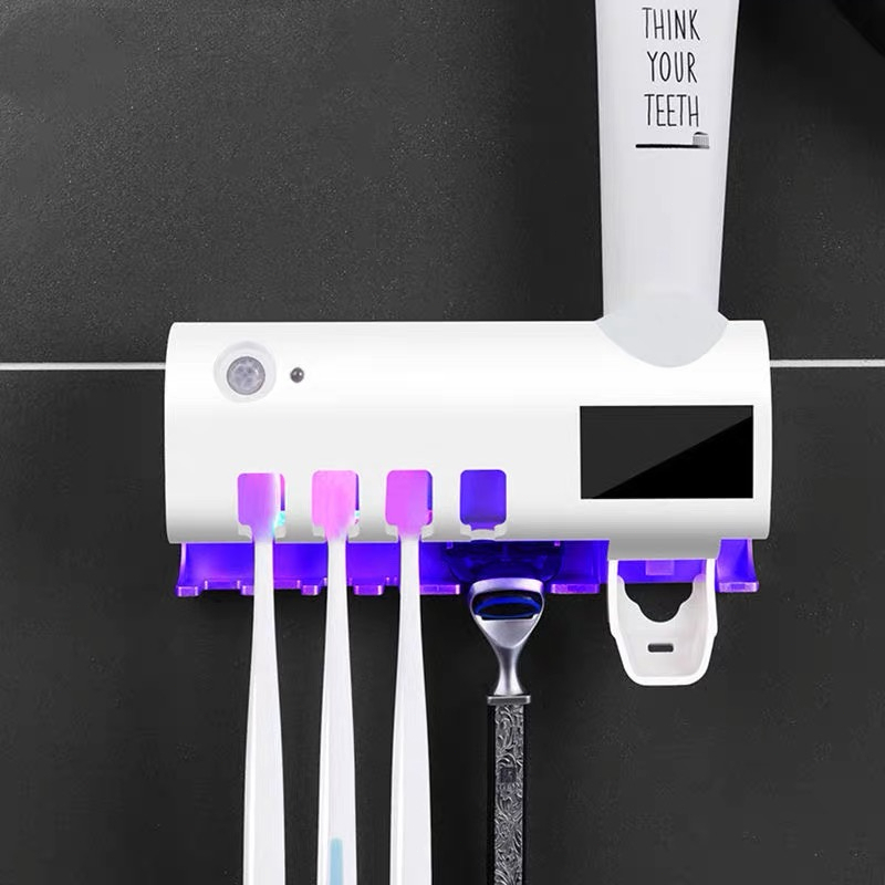 🦷 Kit Higiene Bucal Completo - Esterilizador UV + Dispenser Automático | USB Recarregável -K8