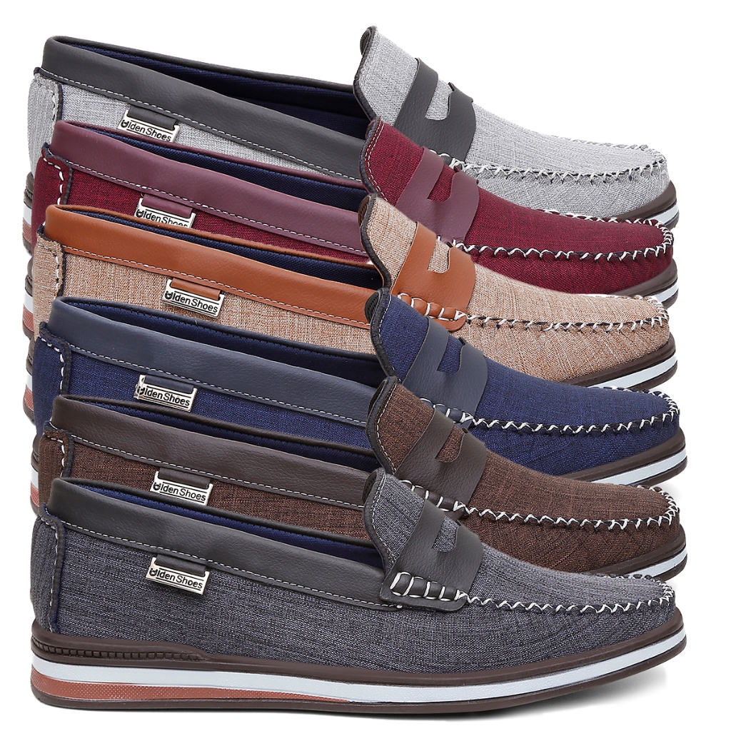 Kit 3 Pares de Mocassim Sapatilha Csual Masculino Oxford Mocassim