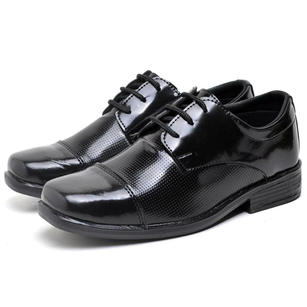 Sapato Social Elegante Linha Infantil de Amarrar em Oferta na Shopee