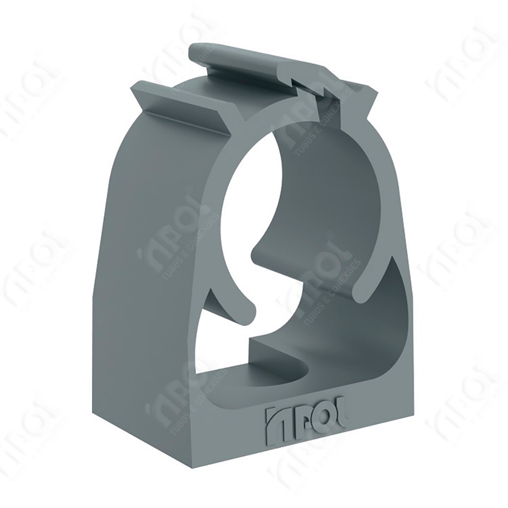 Kit C/50 Abracadeira Click 3/4 Cinza Inpol em Oferta na Shopee