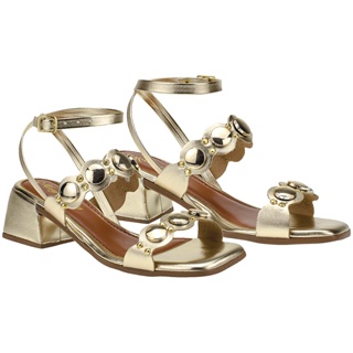 Sandália Feminina Salto Bloco Quadrado 5 cm Casual com abs Confortável em Oferta na Shopee