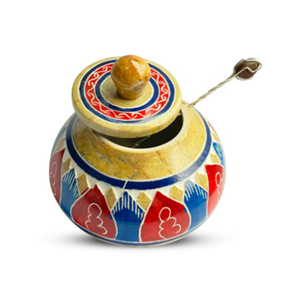 Pimenteira Medieval Decorada de Pedra sabao em Oferta na Shopee