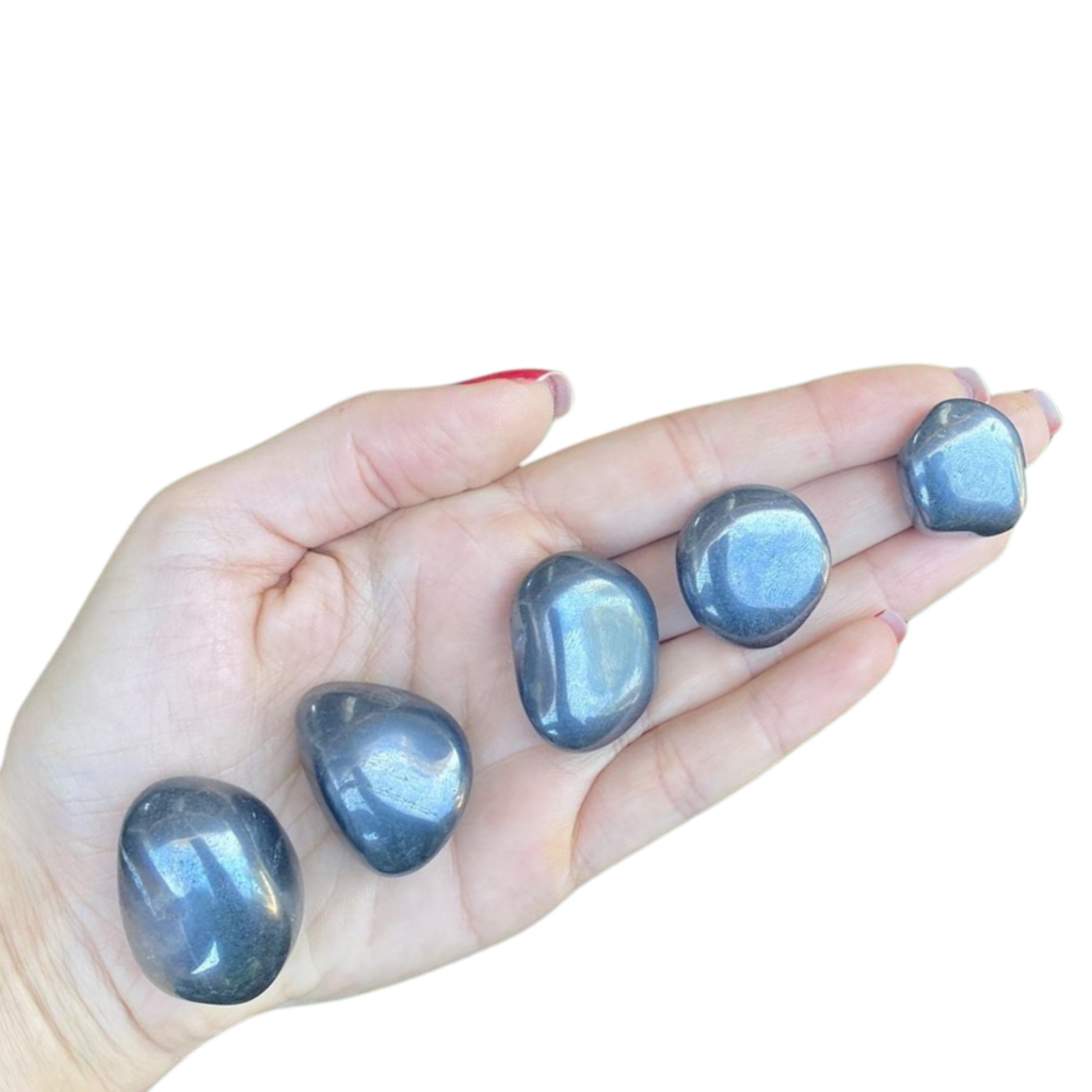 Pedra Hematita Rolada Pedra Natural Cristais-Força e Proteçaõ Espiritual