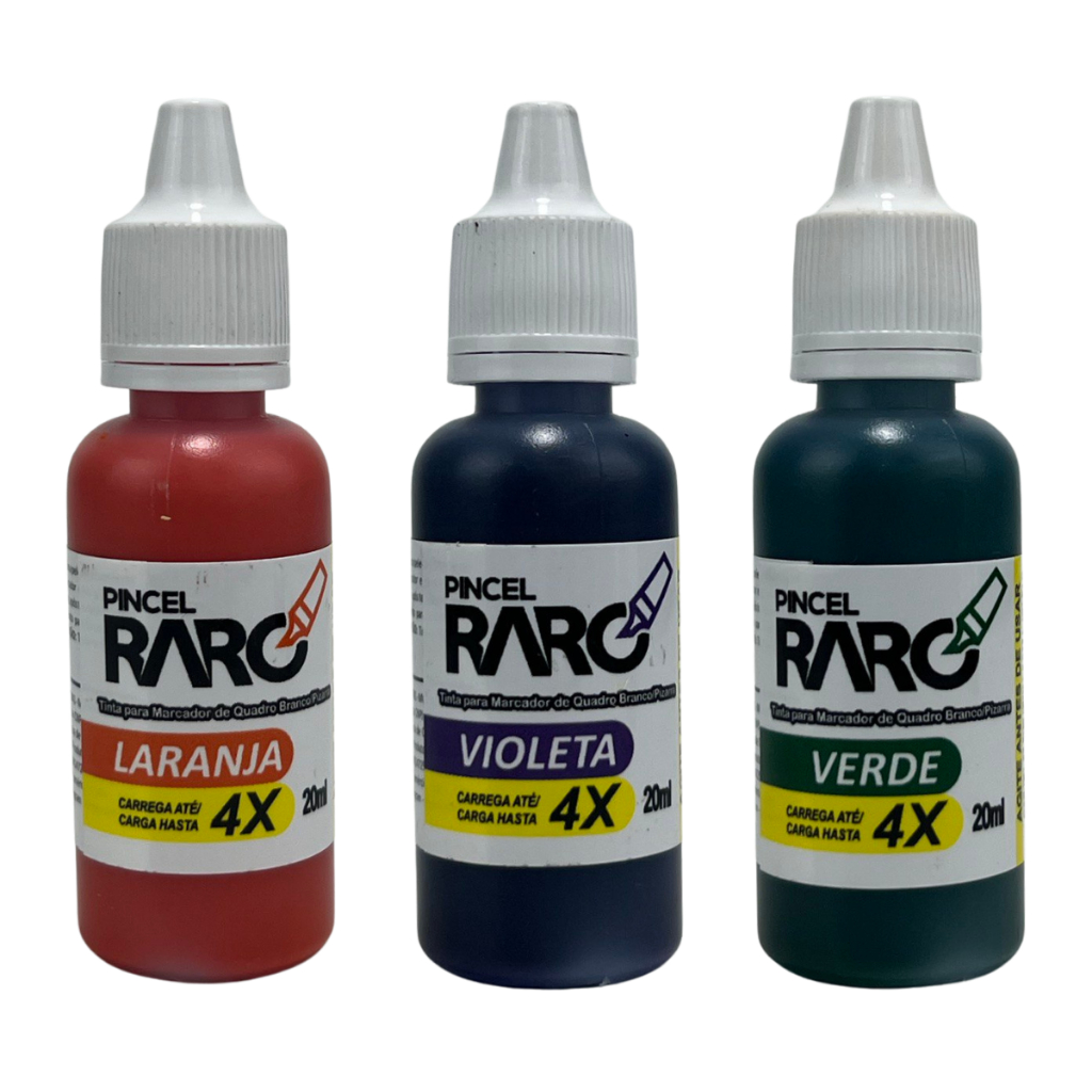 Kit 3un Tinta De Pincel Para Quadro Branco 20ml - Não Mancha em Oferta na Shopee