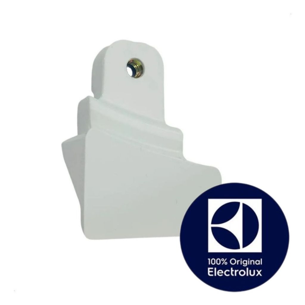 SUPORTE FIXADOR PUXADOR BRANCO DA PORTA DO REFRIGERADOR (PARTE DE CIMA) ORIGINAL ELECTROLUX - DB53/DB52/IB52/IB53