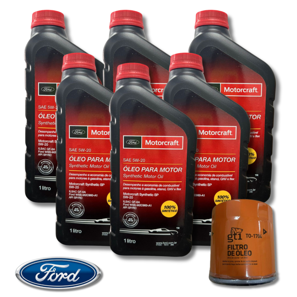 KIT TROCA DE ÓLEO FORD EDGE FUSION 5W20 MOTORKRAFT