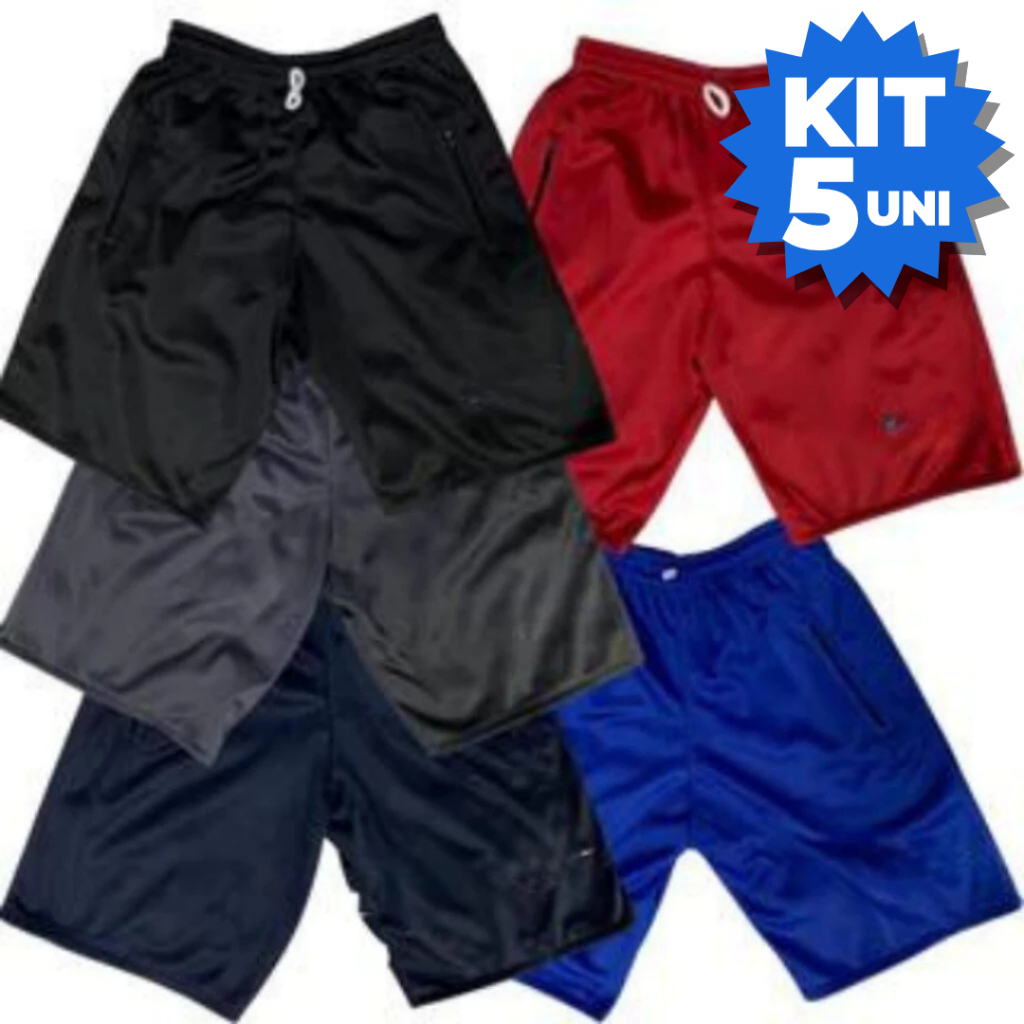 Kit 2, 3, 4 ou 5 Bermudas Infantil Juvenil Conforto para o Dia a Dia Tecido Leve e Durável