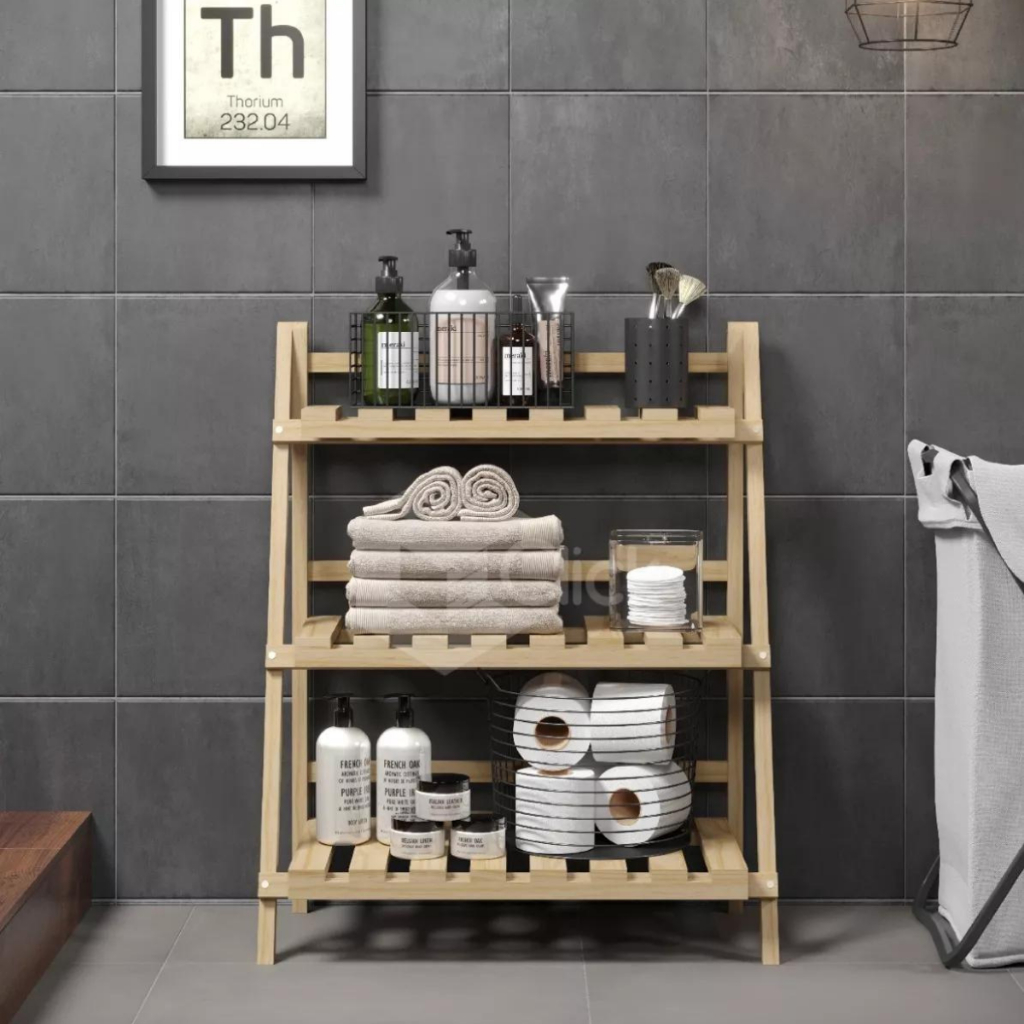 Organizador Triplo Madeira Pinus Estante Para Plantas Flores em Oferta na Shopee