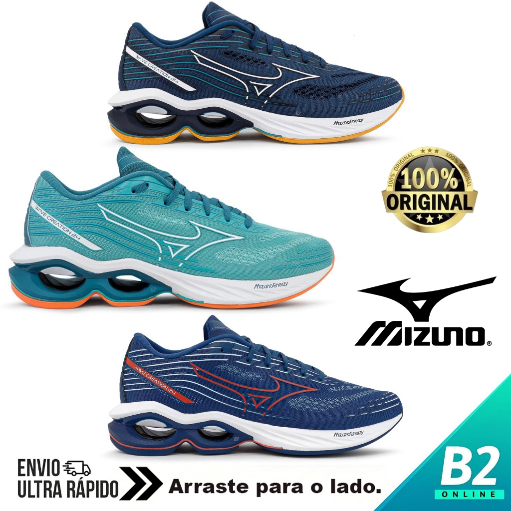 Tênis Mizuno Wave Creation 24 Masculino 100% Original Com Nota Fiscal e Garantia - Sports & Outdoors