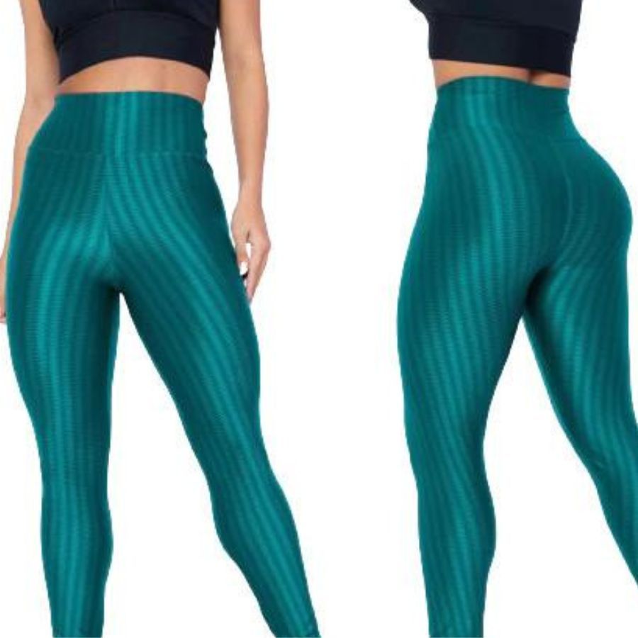 Calça Legging 3D Cos Alto Academia Fitness Leg Cirre.