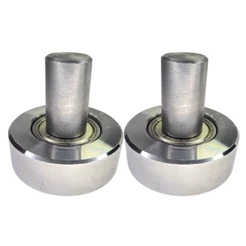 Kit 02 Rolamentos Guia De Ferro Trilho Portão De Correr 42mm