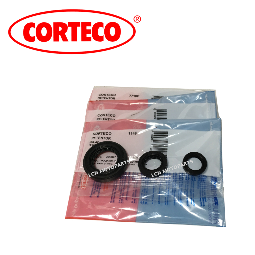 Kit Retentores Motor Cg 150 / 160 Tit Fan Pinhão Câmbio Embreagem - Corteco
