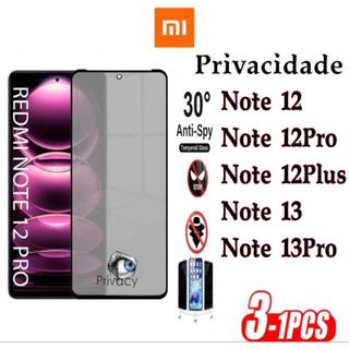Película Privacidade 3D Anti Spy XIAOMI REDMI Note 12 Note 12Pro Note 12ProPLUS NOTE 13 N…