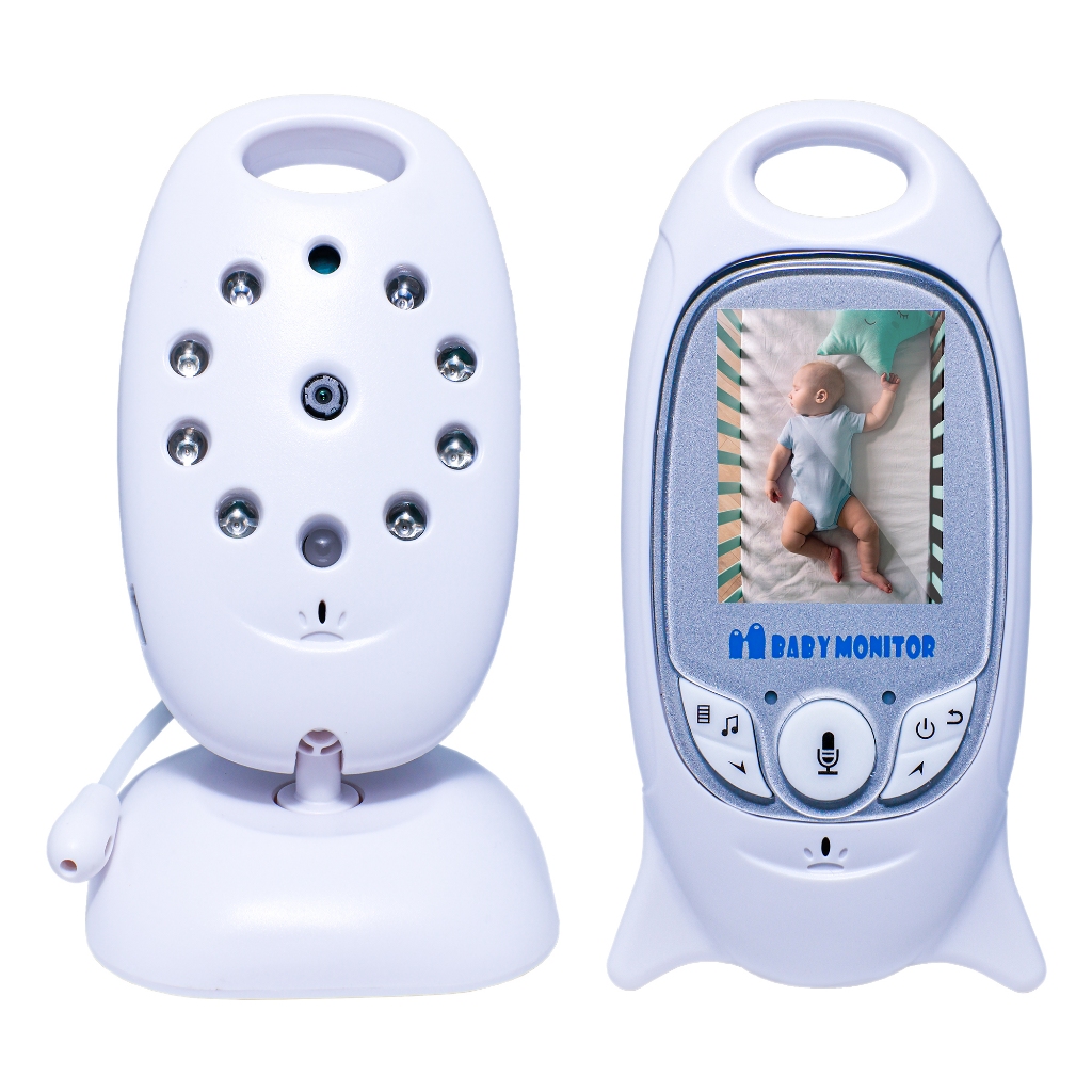 Babá Eletrônica Monitor Microfone Zoom Digital e Visão Noturna Infravermelha 8 Canções Ninar 50 a 260 mts Bivolt