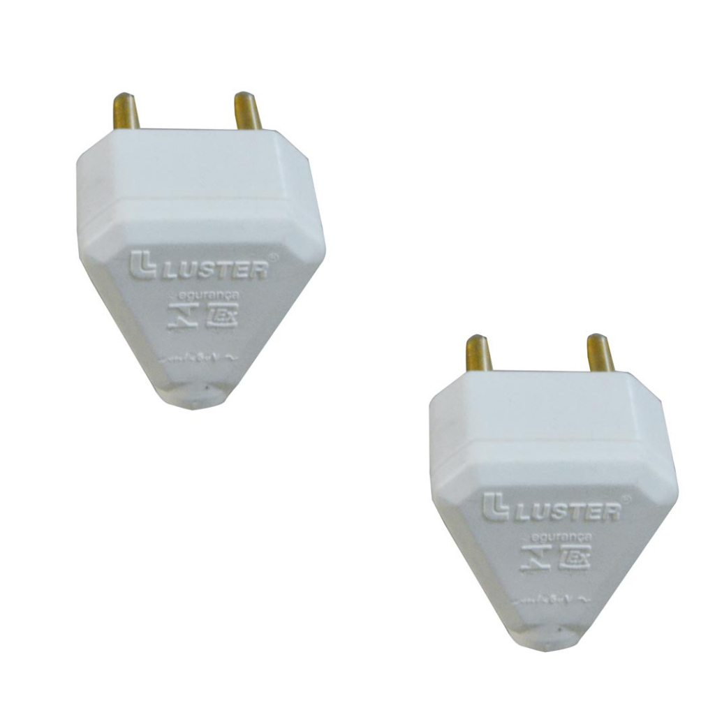 V-90 PINO MACHO 2P 10A 90 GRAUS CINZA/BRANCO