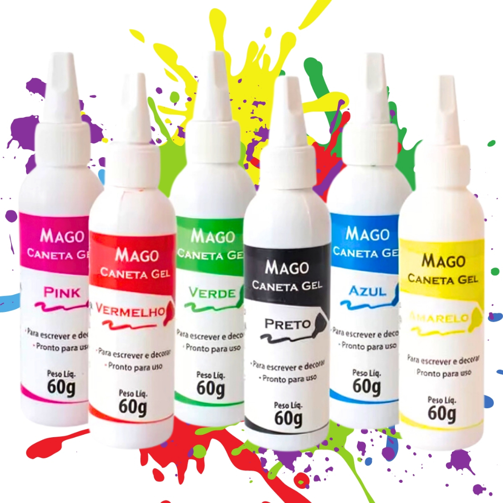 Caneta em Gel Comestível 60g Mago em Oferta na Shopee