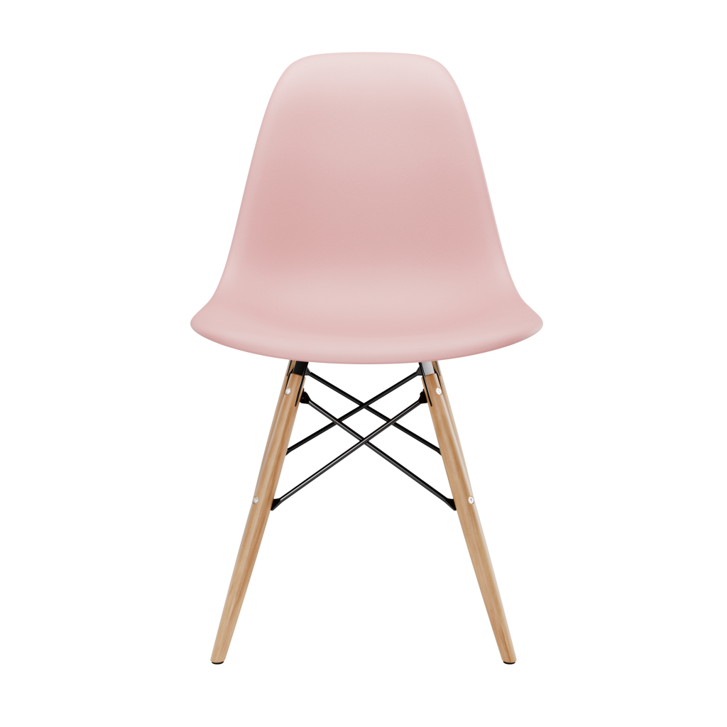 Cadeira Jantar Charles Eames Eiffel Rosa Claro Pp Empório Original