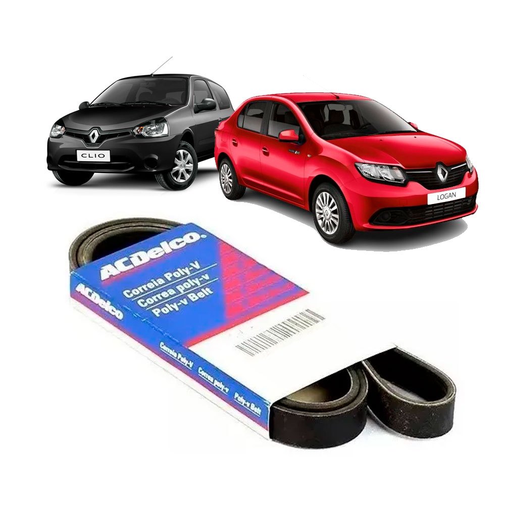 Correia Poly V 4PK1538 Alternador Clio Sandero Logan 1.0 16V 19348159 ACDelco em Oferta na Shopee