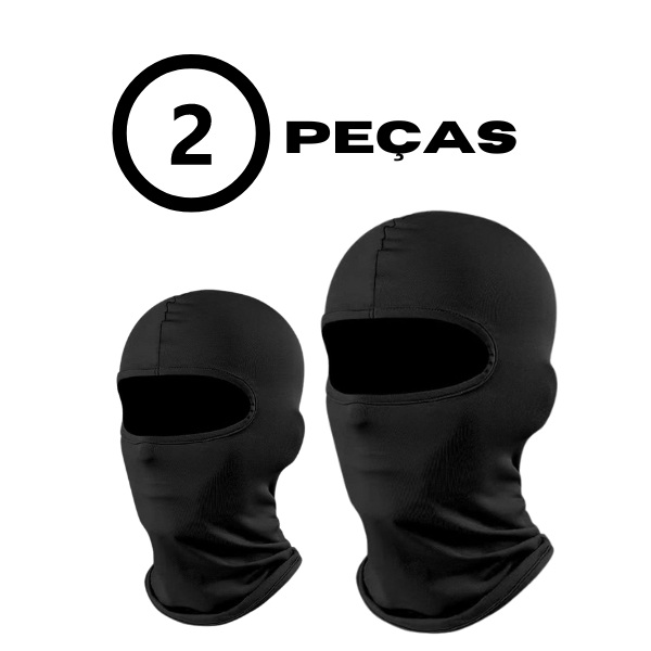Kit 2 Touca Ninja Balaclava Toca UV+50 Proteção Solar Térmica Motoqueiro Motoboy touca preta