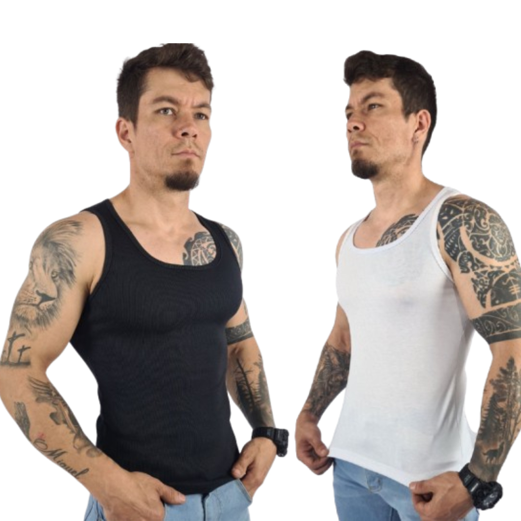 Kit 2 Regata Masculina Modelo Americano Hip hop GTA