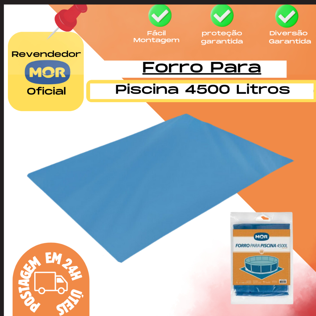 Forro Para Piscina Estrutural 4500L Mor Redonda Proteção em Oferta na Shopee