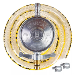 Kit Registro Regulador De Gás Para Botijão + Mangueira 1,20m em Oferta na Shopee