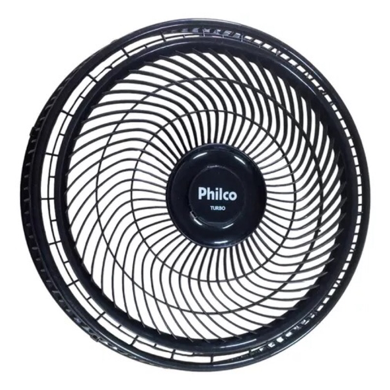 Grade 48cm Dianteira Ventilador PVT e BVT Philco/Britânia Preta Original