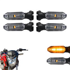Pisca Seta Gvs Led Cristal Para Cg Titan 2014 Kit 4 Unidades