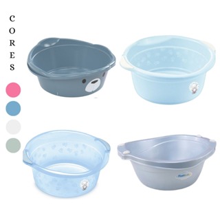 BACIA INFANTIL 15 LITROS ADOLETA ROSA AZUL BRANCO TRANSLUCIDA CESTO MULTIUSO BACIA PLASTIBABY em Oferta na Shopee