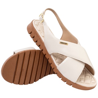Sandália feminina Ortopédica Via Angel Tratorada de X Confortável Versátil Estilosa 76.05 em Oferta na Shopee
