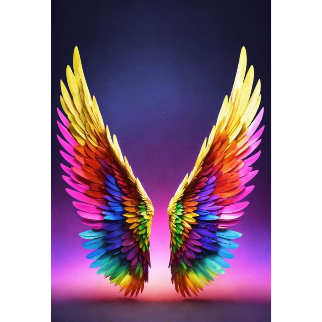 Painel de Festa em Lona 2x2m Personalizado em Lona Fosca - Tema Asas em Oferta na Shopee