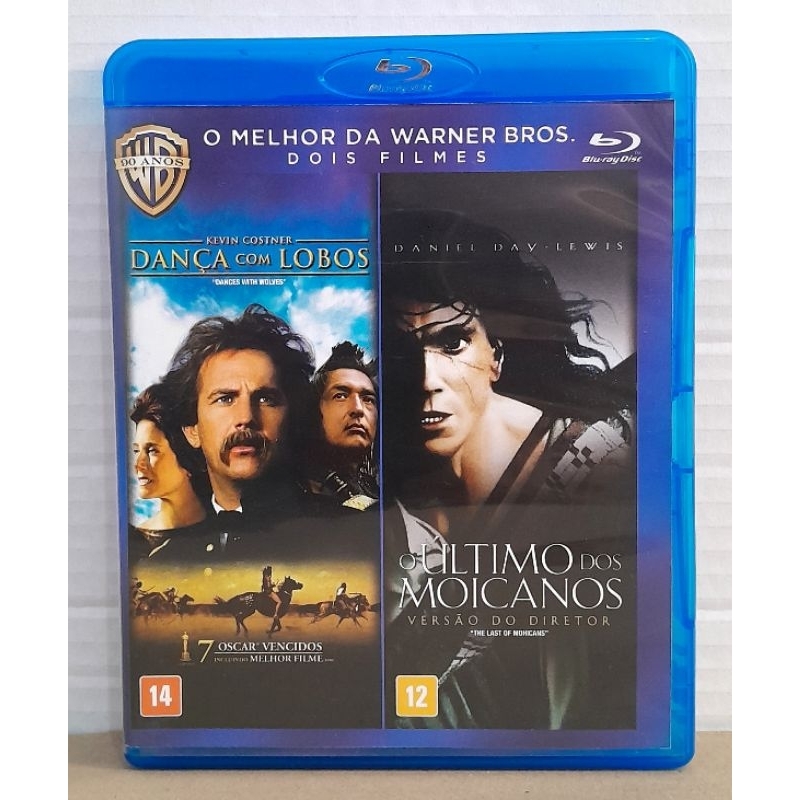 Blu-ray Dança Com Lobos + O Último dos Moicanos - 2 Discos - Original Usado